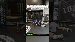 Georgio Poullas goes for an UNEXPECTED takedown on Merab and this HAPPENED 😱 #merabdvalishvili