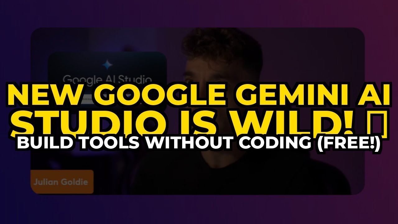 NEW Google Gemini AI Studio Is Wild! 🤯 Build Tools Without Coding (FREE ...