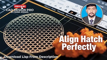 How to Align Hatch to Shape Perfectly in AutoCAD | Using LISP #cadsoftware #autocad