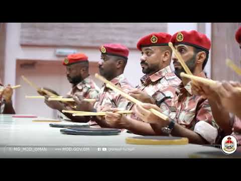 استعداد فرقة موسيقى الجيش السلطاني الع ماني للمشاركة في المسابقة العالمية باسكتلندا 