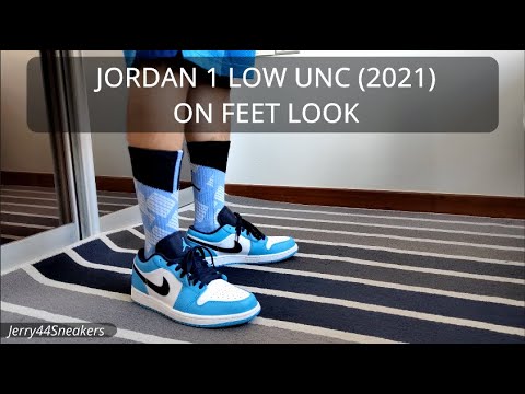 [On Feet Look] Jordan 1 Low UNC (2021) - YouTube