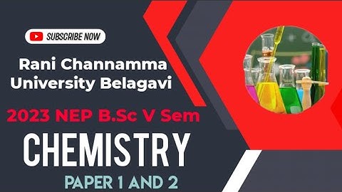 B.Sc V Sem Chemistry NEP Syllabus Discussion/ RCUB