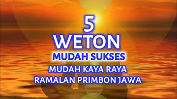 Tak disangka !!! 5 weton ini mudah sukses dan kaya raya tapi pendiam menurut primbon Jawa.