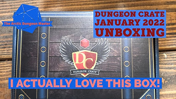 January 2022 Dungeon Crate Unboxing Arctic Dungeon Master