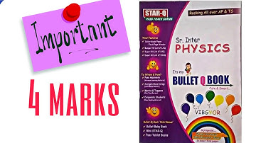 Intermediate 2nd Year Physics 4marks//Best Imp Chapterwise Questions For Public Exams||2020-21