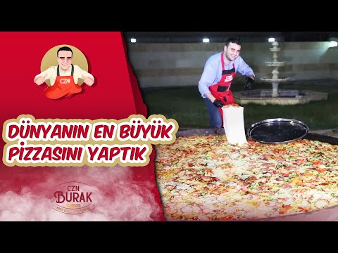 DÜNYANIN EN BÜYÜK PİZZASINI YAPTIK ( ATEŞTE YANDIM )