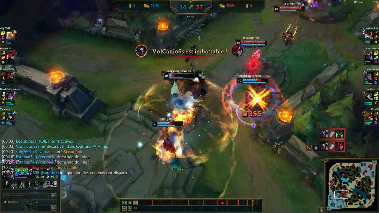 Kayn sa casse des mur