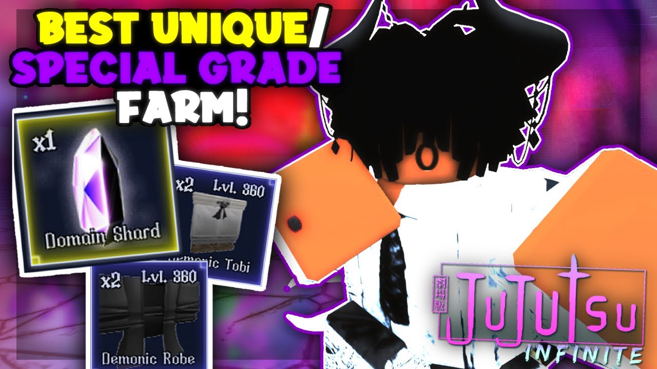 THE *NEW* BEST WAY TO FARM UNIQUE/SPECIAL GRADE DROPS in Jujutsu Infinite! (LUCK UPDATE)