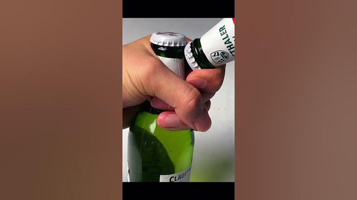 How to open a beer with another beer bottle!