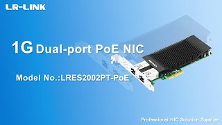 LR-LINK Gigabit PoE frame grabber for machine vision inspection servers(Intel Chip,LRES2002PT-PoE)