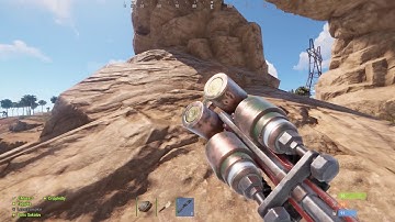 Ripping 2 AKs with a DOUBLE BARREL -(Rust)