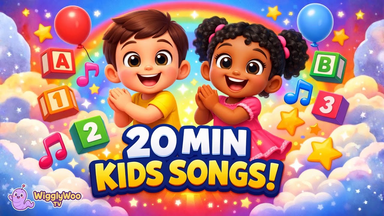 Best Kids Songs & Nursery Rhymes Compilation 🎵✨ | 20 Minutes of Fun & Learning 🎨📚 | Wigglywoo TV