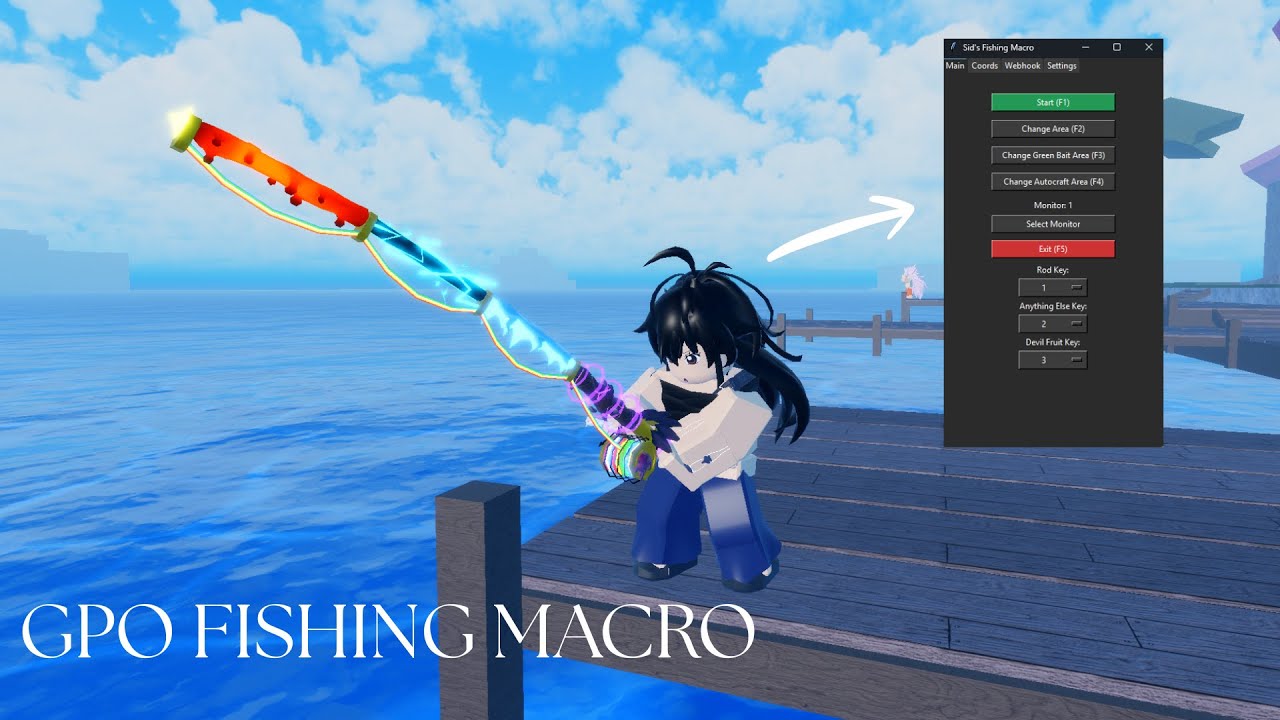 GPO Fishing Macro Tutorial | Using Sid's Fishing Macro
