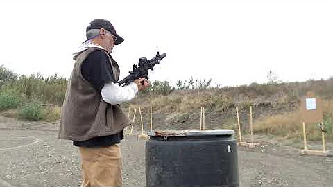 Daniel Defense DDM4 PDW, 3 shot burst senior citizen style, with Coach Grandpa