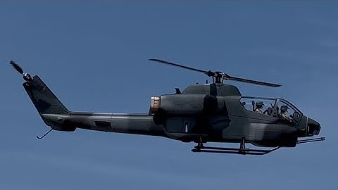 Windy open area flight of FLISHRC AH-1 Cobra 500 size RC helicopter with L7 flight controller.