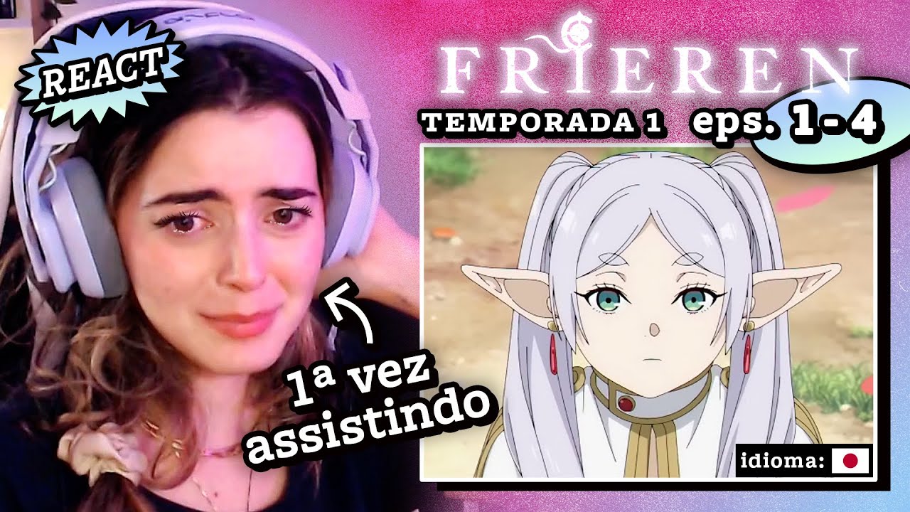 Assisti FRIEREN pela primeira vez e chorei O TEMPO TODO 😭 // React episódios 1 a 4