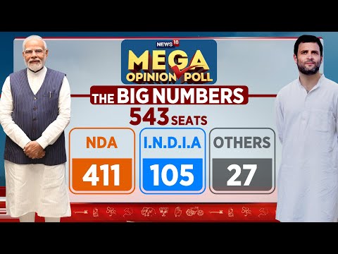 Lok Sabha 2024 Elections: NDA Set To Cross 400 Seats As Per Mega Opinion Poll |  Modi vs Rahul