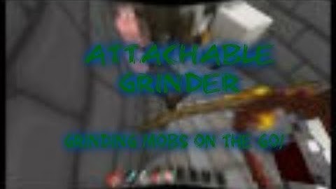 Zombiemod Test: Minecraft Mod Review: 1.7.2 Attachable Grinder Mod (Grinding mobs on the go!)