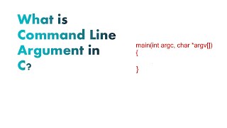 How to pass arguments in main function in C (known as command line arguments)?