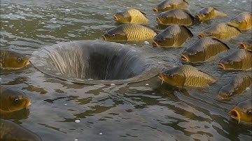 This Primitive Fish Trap Caught So Many Fish in the River!