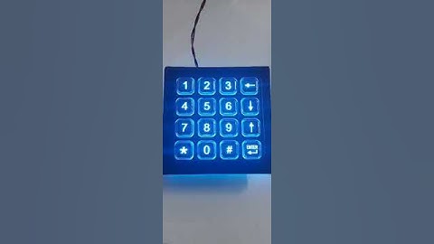 Introducing 4x4 Silicon Rubber Keyboard- Cutek Circuits