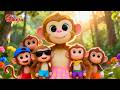 ஐந்து சின்ன குரங்குகள் - Five Little Monkeys | Tamil Nursery Rhymes for kids | Galatta Kids