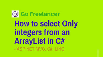 How to select Only integers from an ArrayList in C#