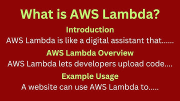 What is AWS Lambda overview with real-life example?