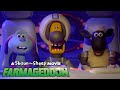 Shaun, Bitzer &amp; Lu-la in the spaceship (Shaun the Sheep Movie 2: Farmageddon)