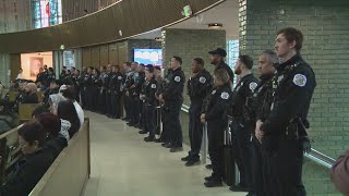 Chicago Police Department, Gage Park community mourn loss of fallen officer, search continues for hi