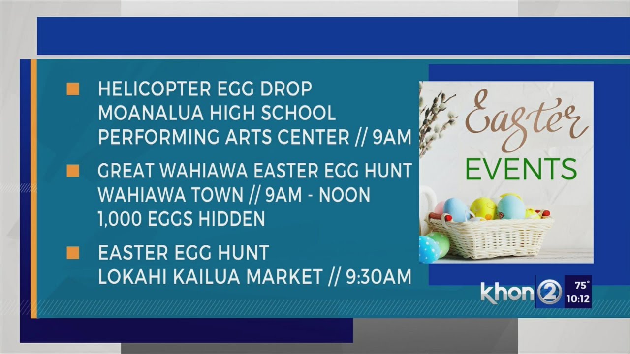 Epic helicopter egg drop, other events on Easter Sunday