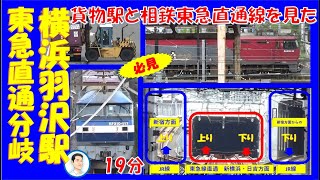 驚きの相鉄・東急直通分岐とJR貨物の横浜羽沢駅を見に行った