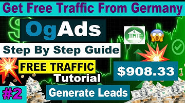 OGAds Guide  - Get FREE TRAFFIC from Germany For CPA Offers