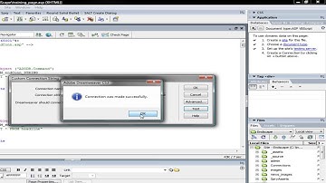 The Adobe Minute -  Database Connection in Dreamweaver.