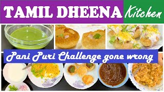 Original Pani puri recipe Dahi puri recipe | Vlog |பானி பூரி போட்டி| Pani puri Challenge |  Golgappa