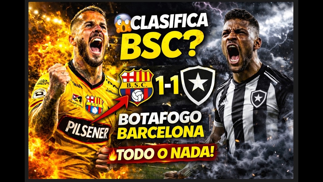 🔥 ¡HAZAÑA HISTÓRICA! Barcelona SC elimina a Botafogo en Brasil con gol de Milton Celiz (0-1)