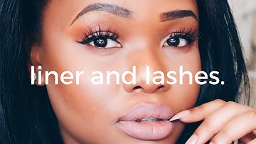 The Perfect Winged Eye + How I Apply False Lashes! | Cynthia Gwebu