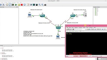 gns3 extended access list