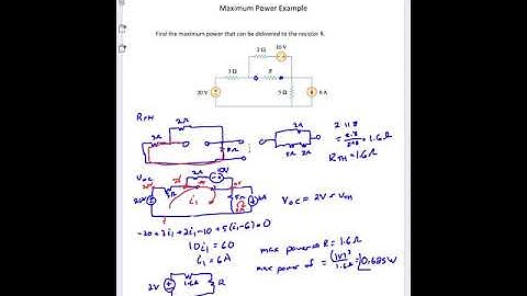 Maximum Power Example