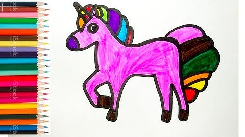 Standing Magic Unicorn | Learn How to Draw Basics With This Video