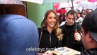 Actress Jessica Alba Signing Autographs At Gma Studios