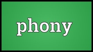 Phony Meaning Net Worth