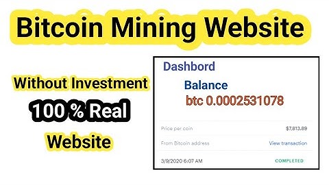Bitcoin Mining Website Without Investment | New Free Bitcoin Mining Website | Fazale Rabbi
