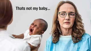 WHITE woman gives birth to BLACK baby on Accident then sues the clinic...