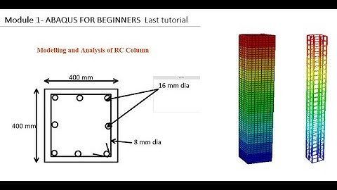 Modelling and Analysis of RC Column - Abaqus for beginners
