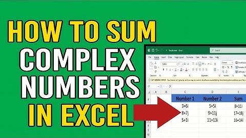 How to Sum Complex Numbers in Excel | How to Add Complex Numbers in Excel | @FamiHow 