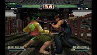 Bloody Roar Primal Fury(Gamecube)-Yugo vs Busuzima XV