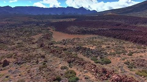 Land After A Volcanic Eruption Stock Video