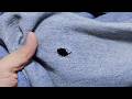 Say goodbye to annoying holes! The magic way to fix a round hole in jeans with a hidden stitch