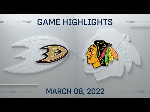 NHL Highlights | Ducks vs. Blackhawks - Mar 8, 2022